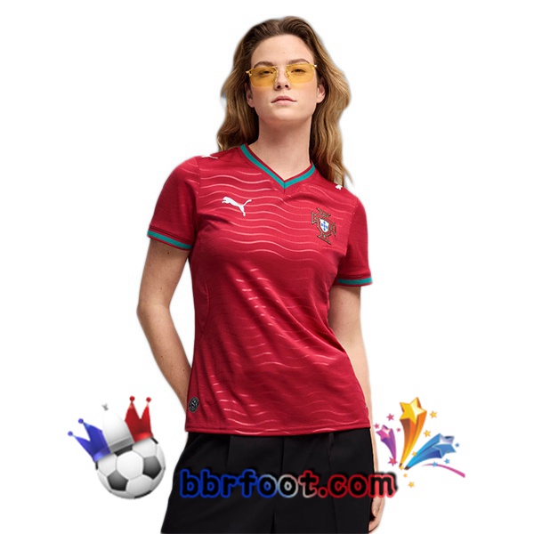 Maillots Equipe De Portugal Femme Domicile Rouge FIFA World Cup 2026