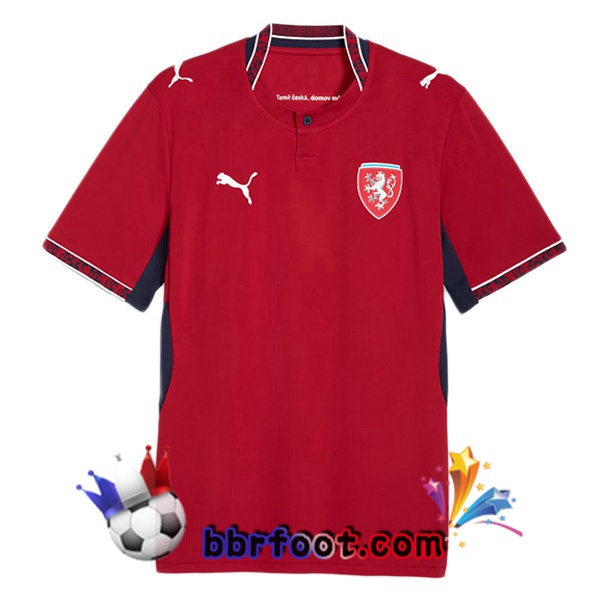 Maillots Equipe De Tchequie Domicile Rouge 2026/2027 Maillots Equipe De Tchequie Domicile Rouge 2026/2027