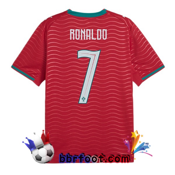 Maillots Equipe De Portugal (RONALDO 7) Domicile Rouge 2026/2027 Maillots Equipe De Portugal (RONALDO 7) Domicile Rouge 2026/2027