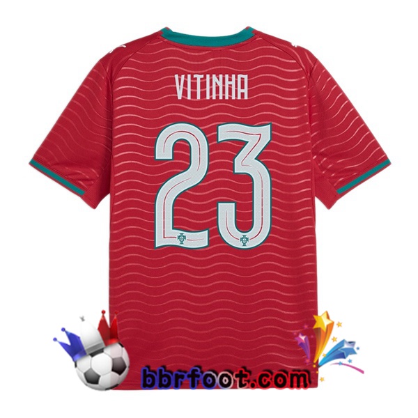 Maillots Equipe De Portugal (Vitinha 23) Domicile Rouge 2026/2027