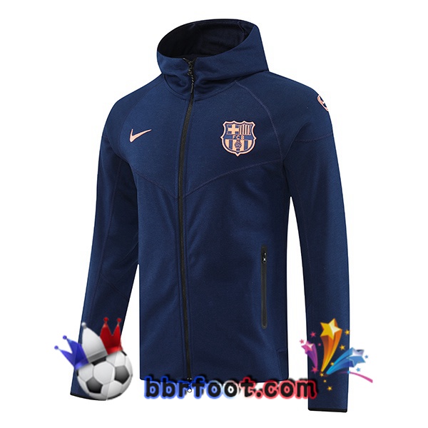Sweat A Capuche FC Barcelone Bleu Royal 2025/2026 Sweat A Capuche FC Barcelone Bleu Royal 2025/2026