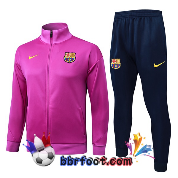 Survetement Foot - Veste FC Barcelone Pourpre 2025/2026