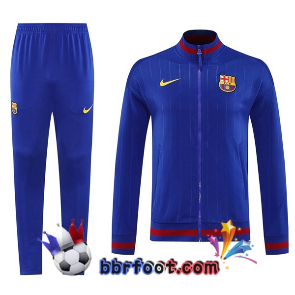 Survetement Foot - Veste FC Barcelone Bleu 2025/2026 Survetement Foot - Veste FC Barcelone Bleu 2025/2026