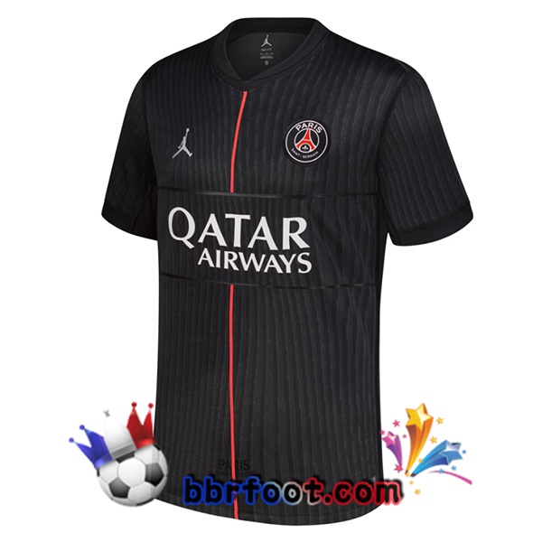 Maillot Foot Paris PSG Quatrieme Noir 2025/2026
