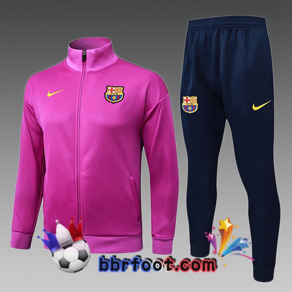 Survetement Foot - Veste FC Barcelone Enfant Pourpre 2025/2026 Survetement Foot - Veste FC Barcelone Enfant Pourpre 2025/2026