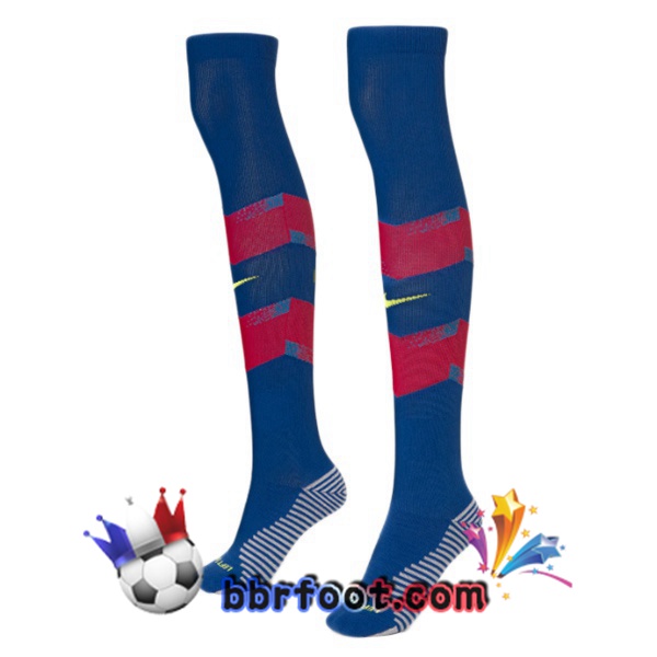 Chaussettes Foot FC Barcelone Quatrieme Bleu Rouge 2025/2026 Chaussettes Foot FC Barcelone Quatrieme Bleu Rouge 2025/2026