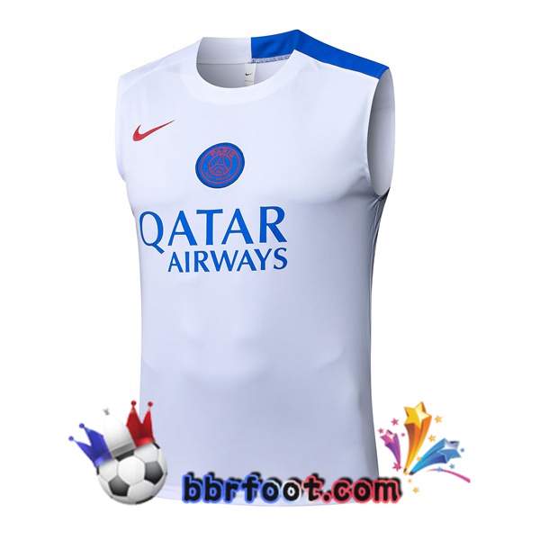 Gilet Foot Paris PSG Blanc 2025/2026