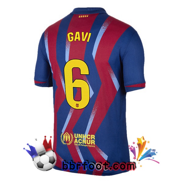 Maillot Foot FC Barcelone (GAVI 6) Quatrieme Bleu Rouge 2025/2026 Maillot Foot FC Barcelone (GAVI 6) Quatrieme Bleu Rouge 2025/2026