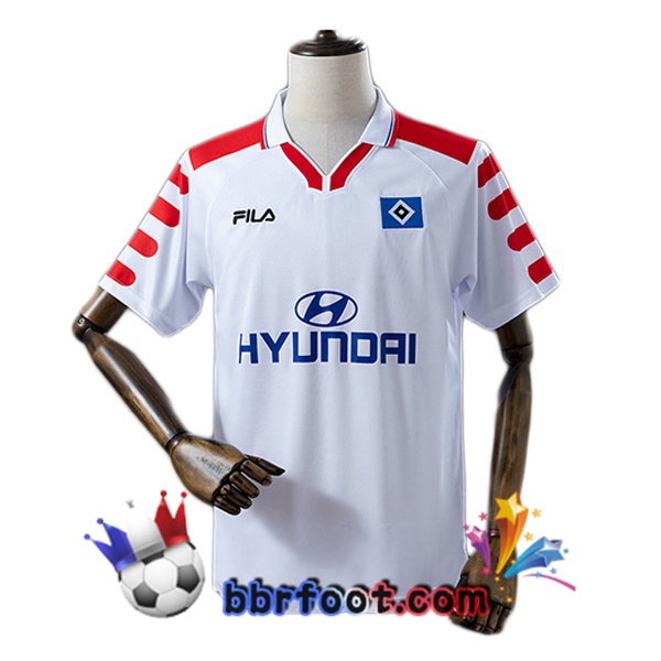 Maillot Foot Hamburger SV Retro Domicile Blanc 1998-1999 Maillot Foot Hamburger SV Retro Domicile Blanc 1998-1999