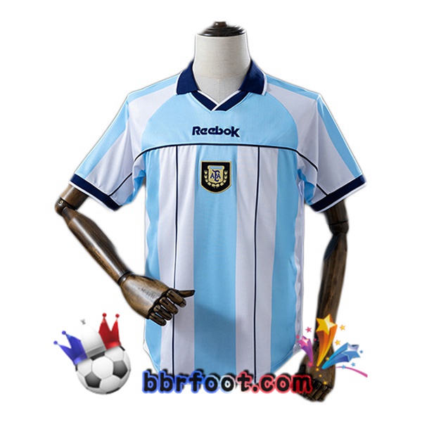 Maillot Foot Argentine Retro Domicile Blanc Bleu 2000 Maillot Foot Argentine Retro Domicile Blanc Bleu 2000