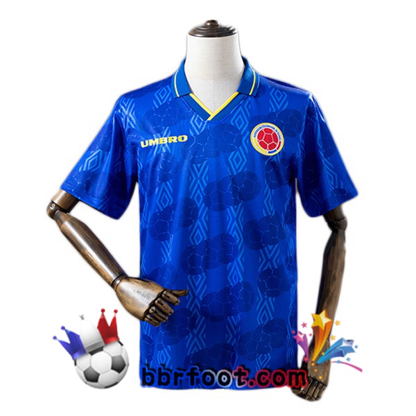 Maillot Foot Colombie Retro Exterieur Bleu 1994