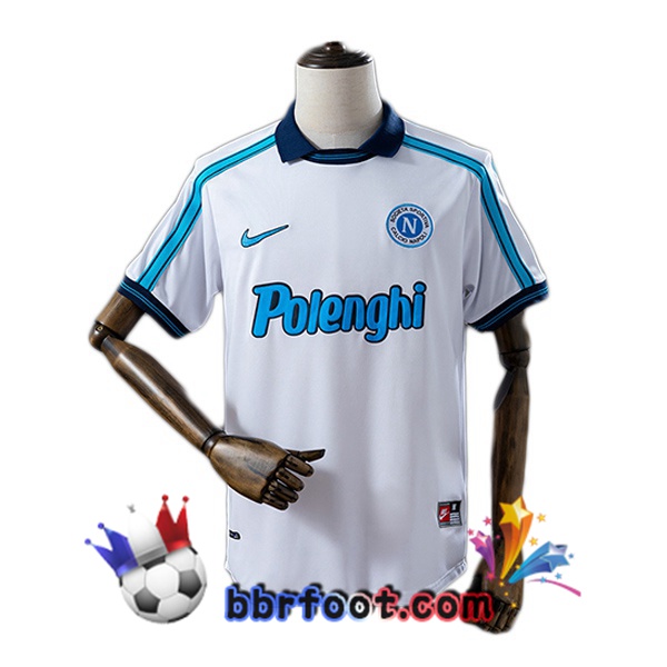Maillot Foot SSC Naples Retro Exterieur Blanc 1998-1999 Maillot Foot SSC Naples Retro Exterieur Blanc 1998-1999