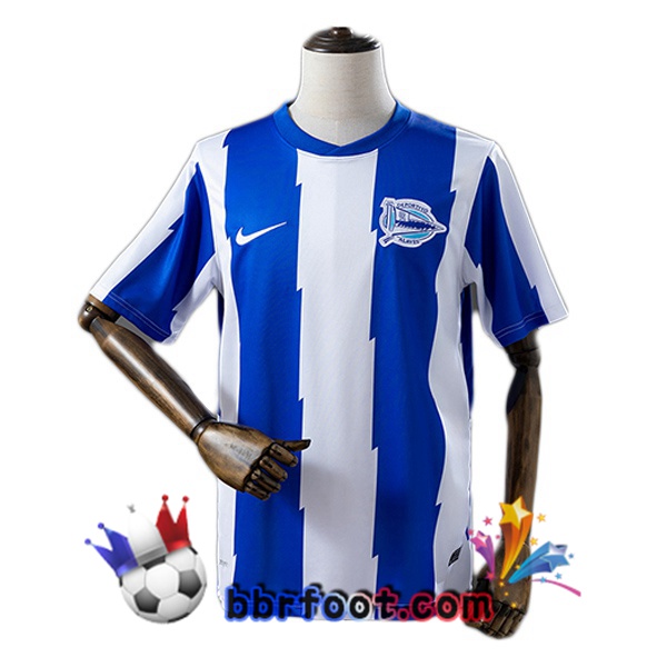 Maillot Foot Deportivo Alaves Retro Domicile Blanc Bleu 2011-2012 Maillot Foot Deportivo Alaves Retro Domicile Blanc Bleu 2011-2012