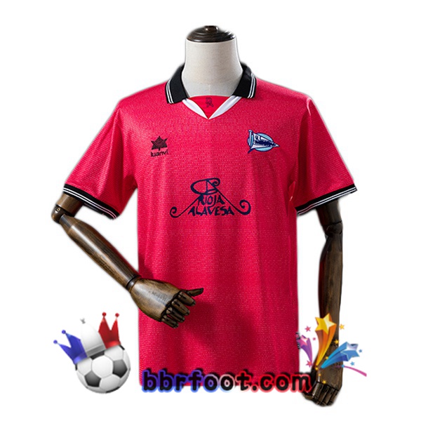 Maillot Foot Deportivo Alaves Retro UEFA Cup Exterieur Rose 2000-2001 Maillot Foot Deportivo Alaves Retro UEFA Cup Exterieur Rose 2000-2001