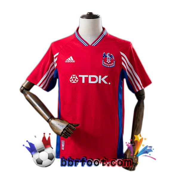 Maillot Foot Crystal Palace Retro Domicile Rouge 1998-1999 Maillot Foot Crystal Palace Retro Domicile Rouge 1998-1999