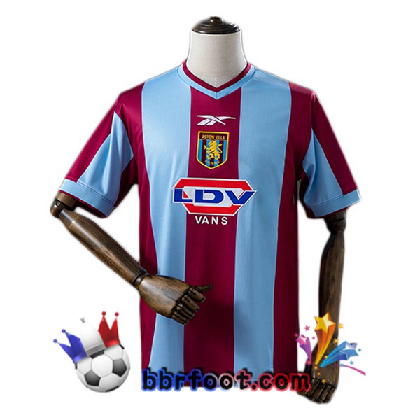 Maillot Foot Aston Villa Retro Domicile Marron 1999-2000 Maillot Foot Aston Villa Retro Domicile Marron 1999-2000