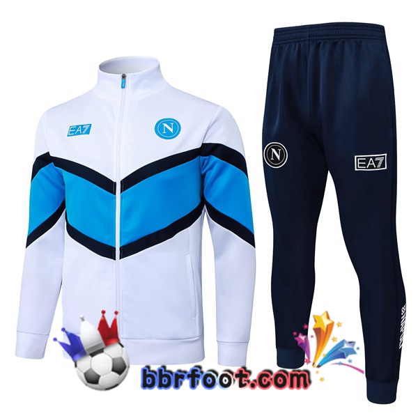 Survetement Foot - Veste SSC Naples Blanc 2025/2026