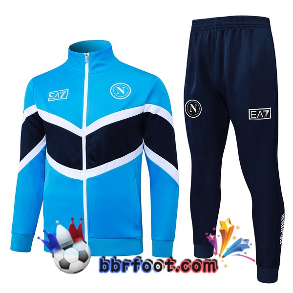 Survetement Foot - Veste SSC Naples Bleu 2025/2026