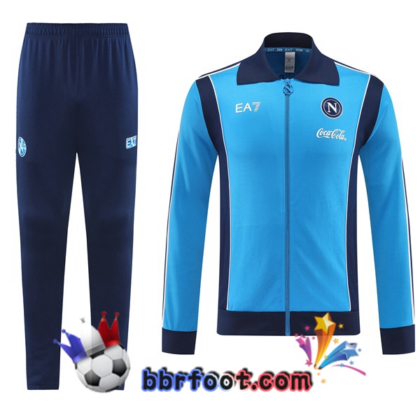 Survetement Foot - Veste SSC Naples Bleu 2025/2026