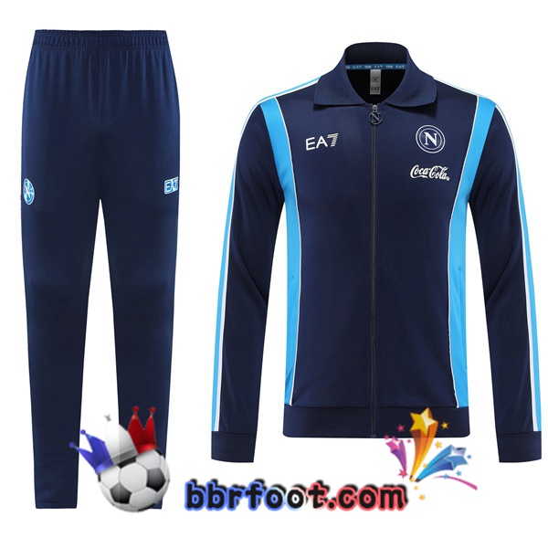 Survetement Foot - Veste SSC Naples Bleu Royal 2025/2026