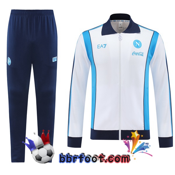 Survetement Foot - Veste SSC Naples Blanc 2025/2026