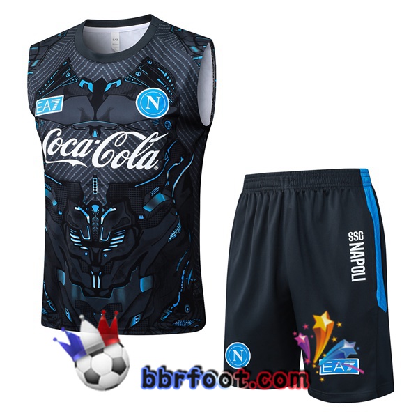 Gilet Foot SSC Naples + Shorts Noir 2025/2026