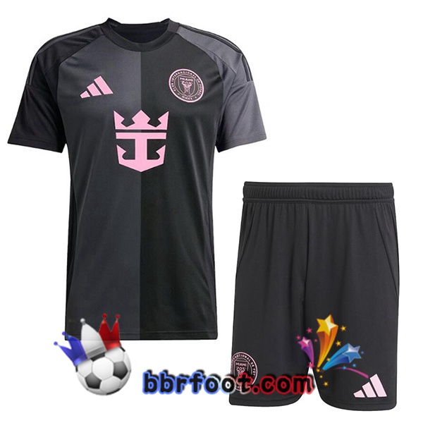 Maillot Foot Inter Miami CF Enfant Exterieur Noir 2025/2026
