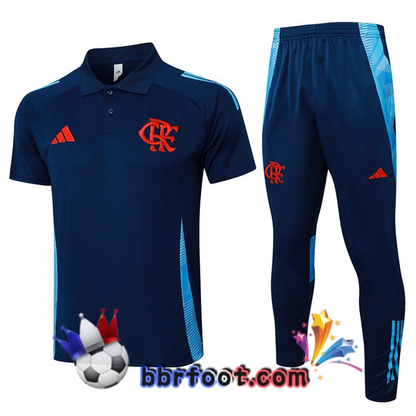 Polo Foot Flamengo + Pantalon Bleu Royal 2025/2026