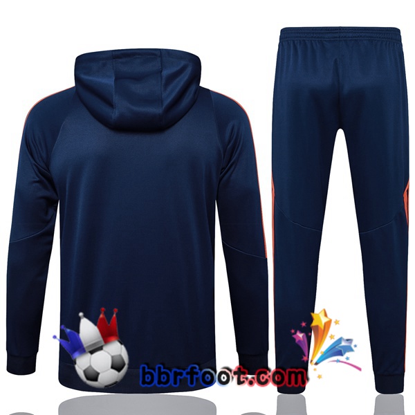 Survetement Foot - Sweat A Capuche Manchester United Bleu Royal 2025/2026