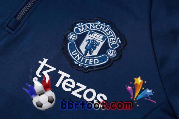 Survetement Foot - Sweat A Capuche Manchester United Bleu Royal 2025/2026
