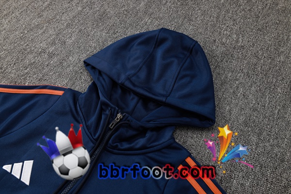 Survetement Foot - Sweat A Capuche Manchester United Bleu Royal 2025/2026