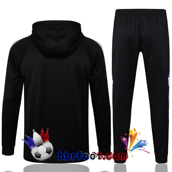 Survetement Foot - Sweat A Capuche Real Madrid Noir 2025/2026