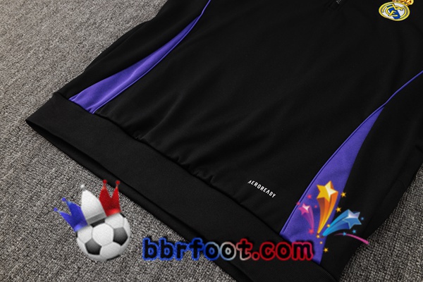 Survetement Foot - Sweat A Capuche Real Madrid Noir 2025/2026