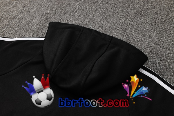 Survetement Foot - Sweat A Capuche Real Madrid Noir 2025/2026