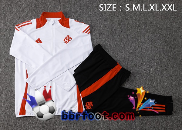 Survetement Foot - Veste SC Internacional Blanc 2025/2026