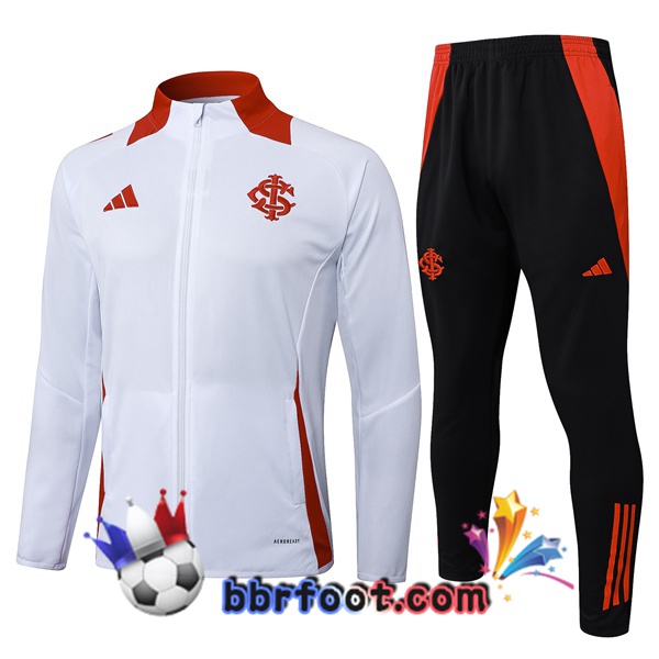 Survetement Foot - Veste SC Internacional Blanc 2025/2026