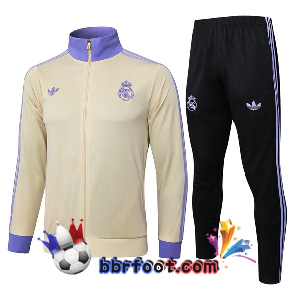 Survetement Foot - Veste Real Madrid Jaune 2025/2026