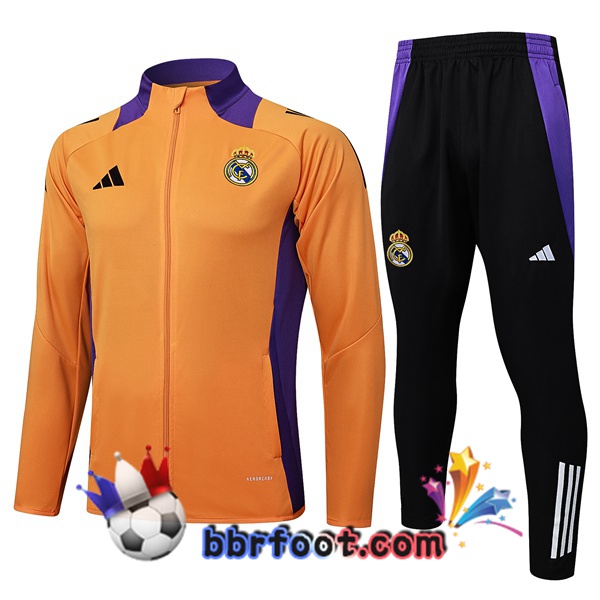 Survetement Foot - Veste Real Madrid Orange 2025/2026
