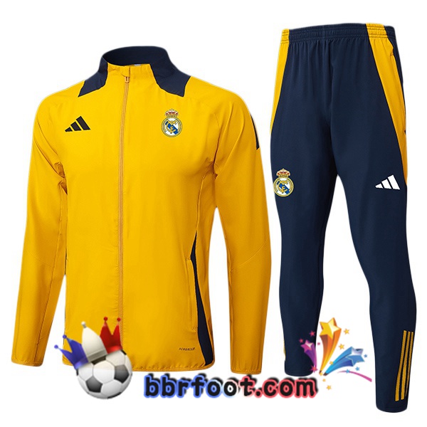 Survetement Foot - Veste Real Madrid Jaune 2025/2026