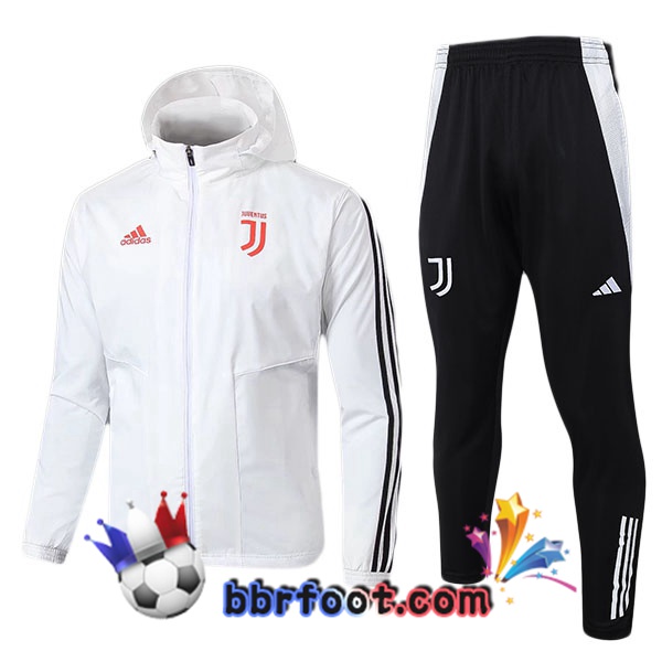 Survetement Foot - Coupe Vent Juventus Blanc 2025/2026