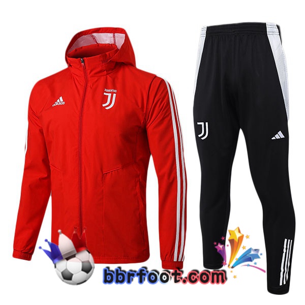 Survetement Foot - Coupe Vent Juventus Rouge 2025/2026