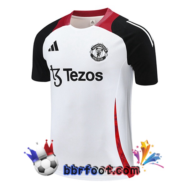 Training T-Shirts Manchester United Blanc 2025/2026