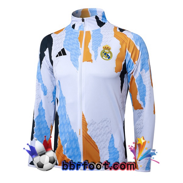 Veste Foot Real Madrid Blanc Bleu 2025/2026