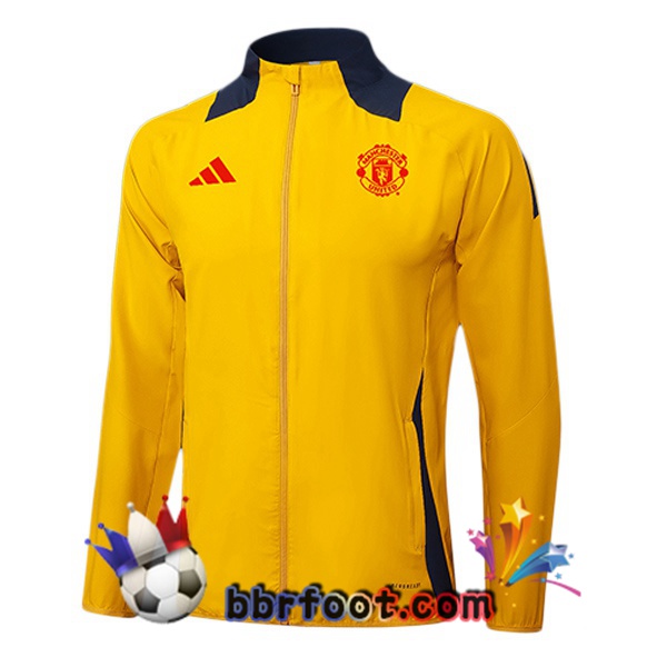 Veste Foot Manchester United Jaune 2025/2026