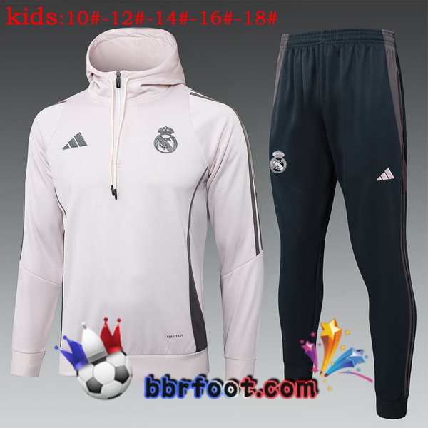 Survetement Foot - Coupe Vent Real Madrid Enfant Rose 2025/2026