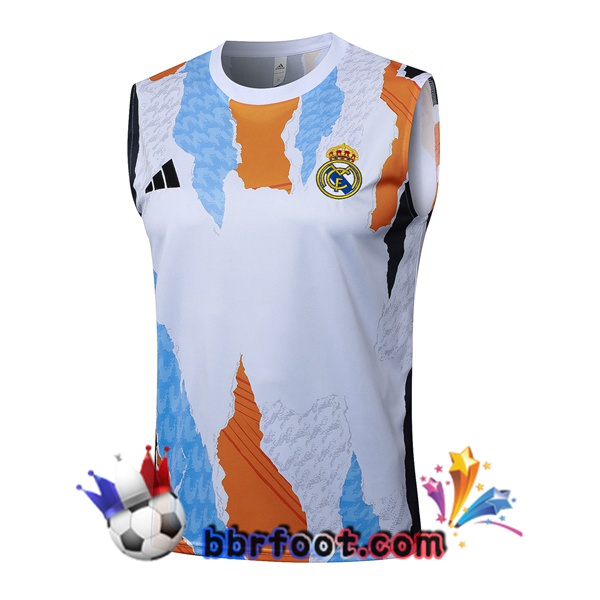 Gilet Foot Real Madrid Blanc 2025/2026