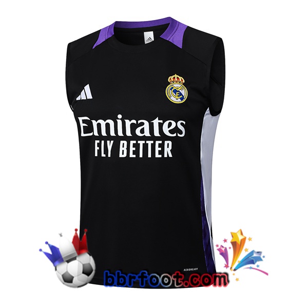 Gilet Foot Real Madrid Noir 2025/2026