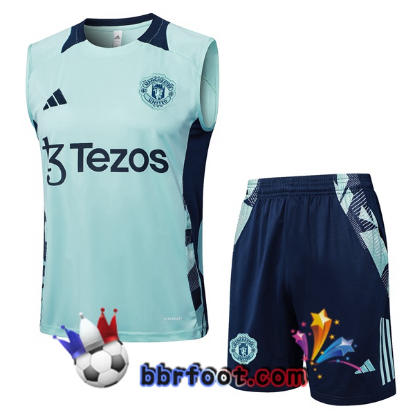Gilet Foot Manchester United + Shorts Vert 2025/2026