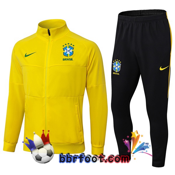 Survetement Foot - Veste Bresil Jaune 2025/2026