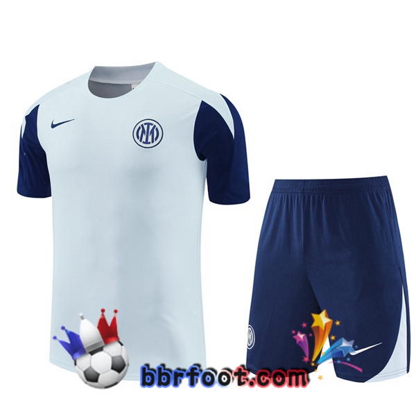 Ensemble Training T-Shirts Inter Milan + Shorts Bleu 2025/2026